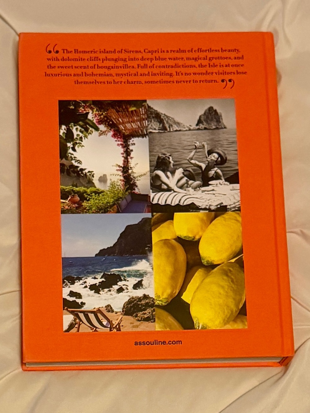 Capri Dolce Vita Hardcover - Orange & Pink with Gold Motif - Picture 3 of 4